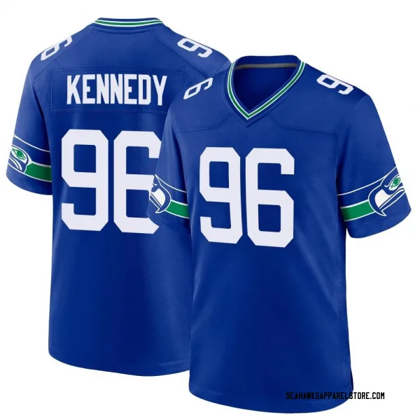 Limited Youth Cortez Kennedy Green Jersey - #96 Football Seattle Seahawks  100th Season Rush Vapor Untouchable Size S(10-12)