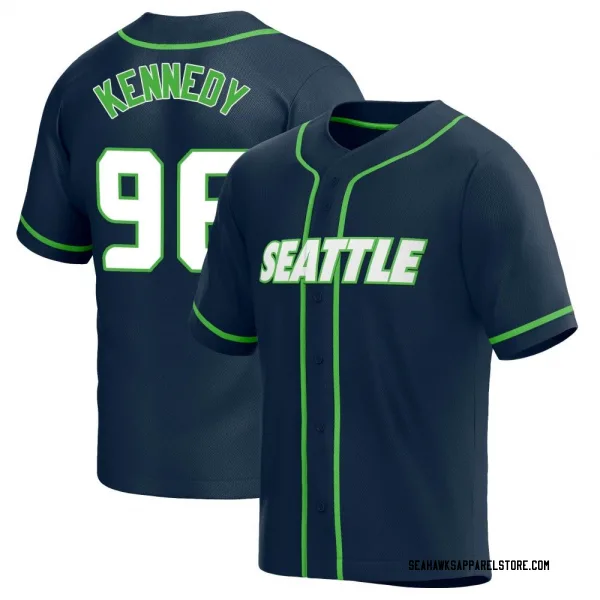 Limited Youth Cortez Kennedy Green Jersey - #96 Football Seattle Seahawks  100th Season Rush Vapor Untouchable Size S(10-12)