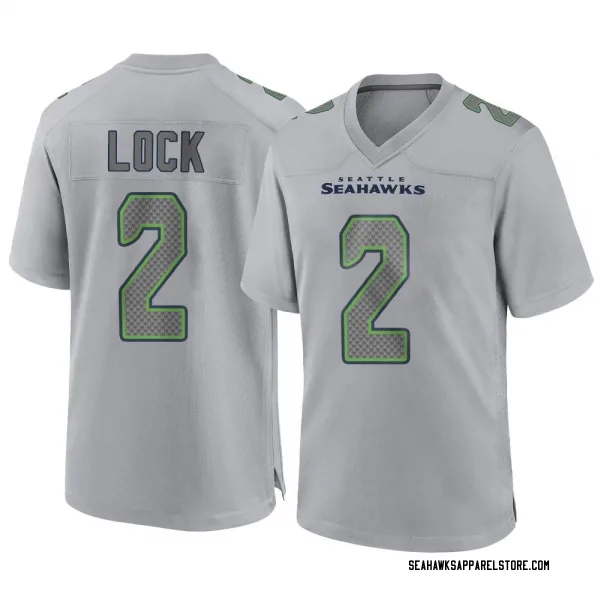 Seattle Seahawks Drew Lock 3 Game Jersey - White Jersey - Bluefink