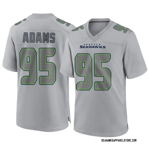 Bryan Mone Men's Nike Gray Seattle Seahawks Alternate Custom Game Jersey Size: 3XL