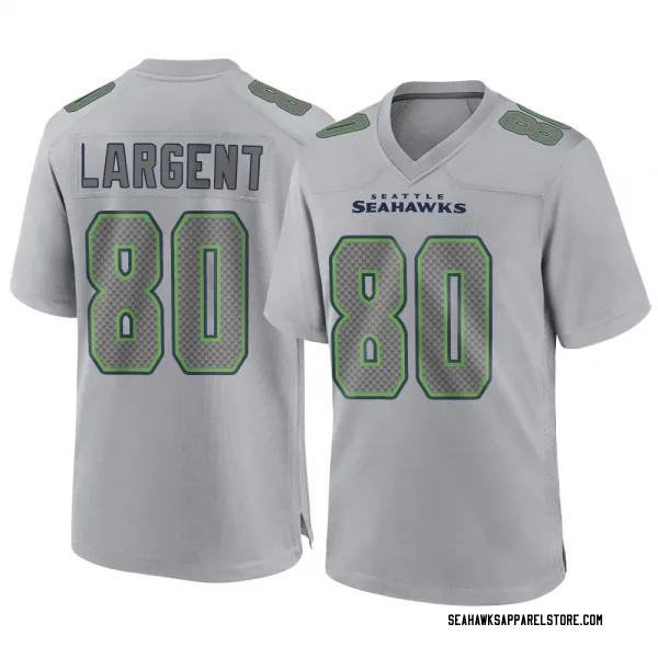 Limited Youth Steve Largent Grey Alternate Jersey - #80 Football Seattle  Seahawks 100th Season Vapor Untouchable Size S(10-12)